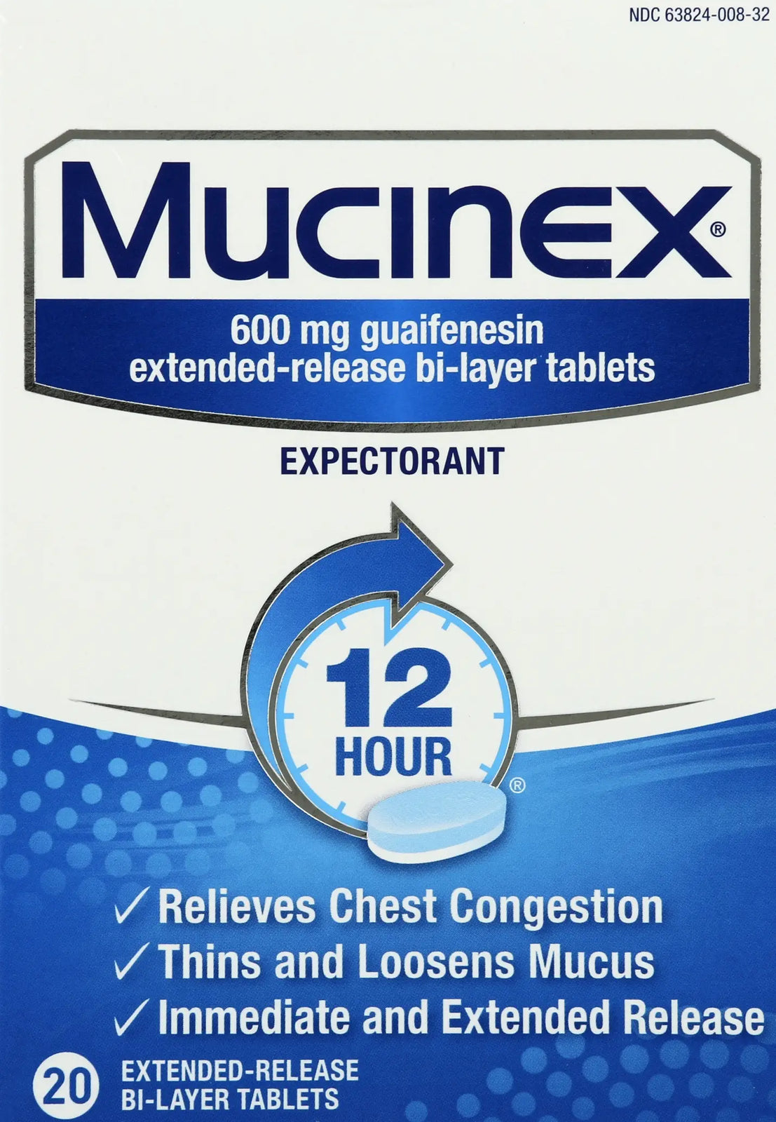 Mucinex SE Max Strength Extended Release Bi-Layer Tablets