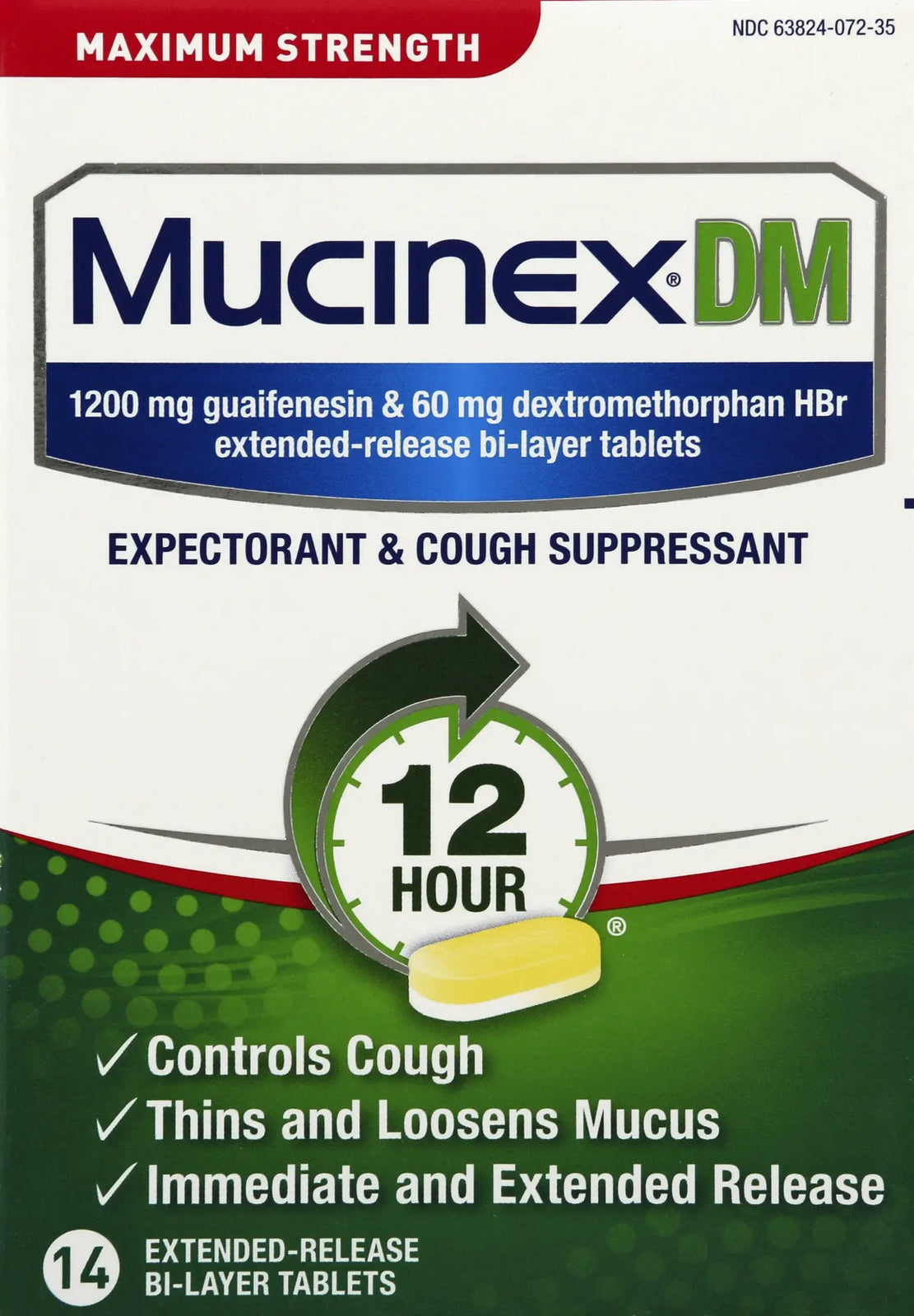 Mucinex Max Strength Extended Release Bi-Layer Tablets