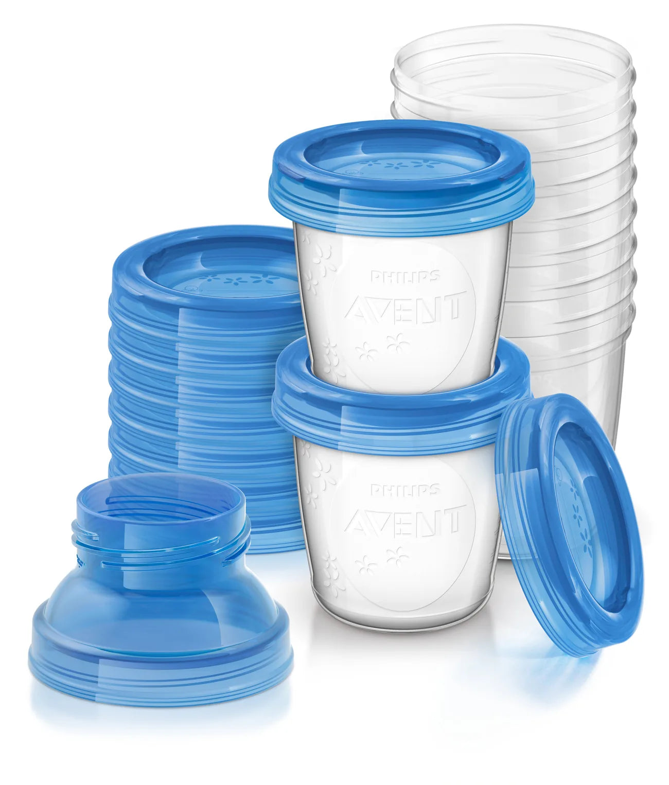 Philips Avent Breast Milk Storage Cups and Lids, 6 oz
