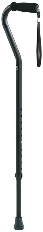 Carex Adjustable Offset Cane, Black