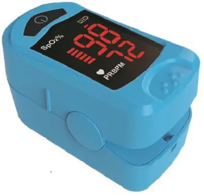 Carex Finger Pulse Oximeter with Lanyard and Batteries