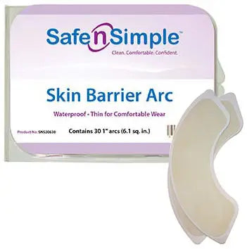 Safe N Simple Skin Barrier Arc - Water Resistant Ostomy Protection