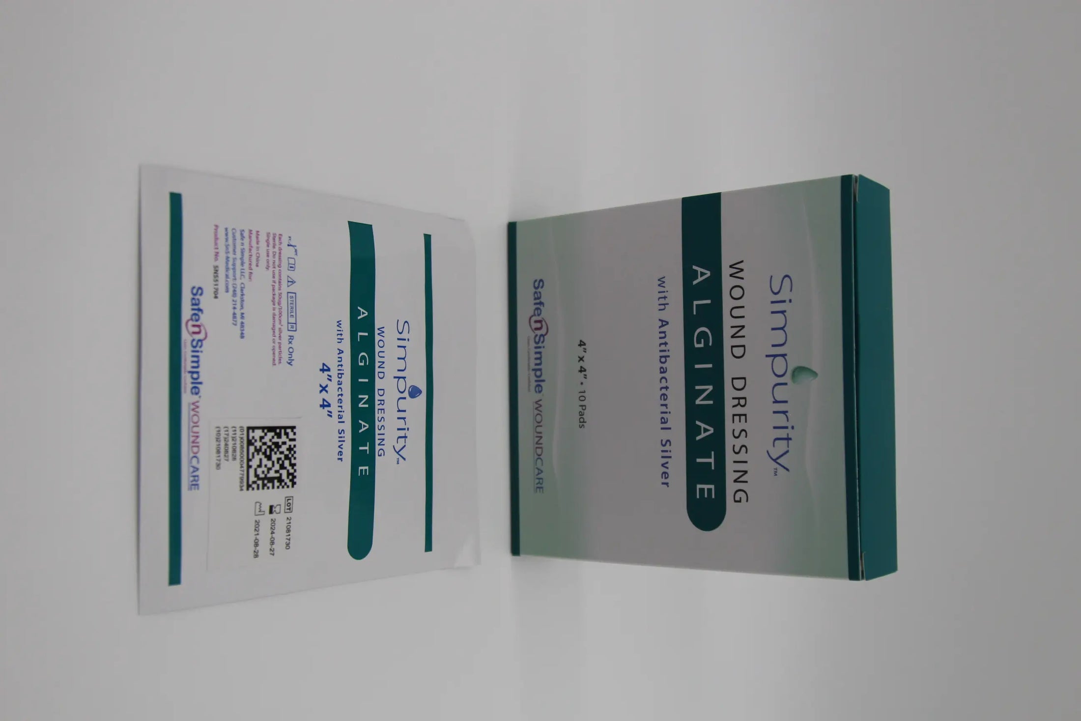 Safe N Simple Silver Calcium Alginate Wound Dressing