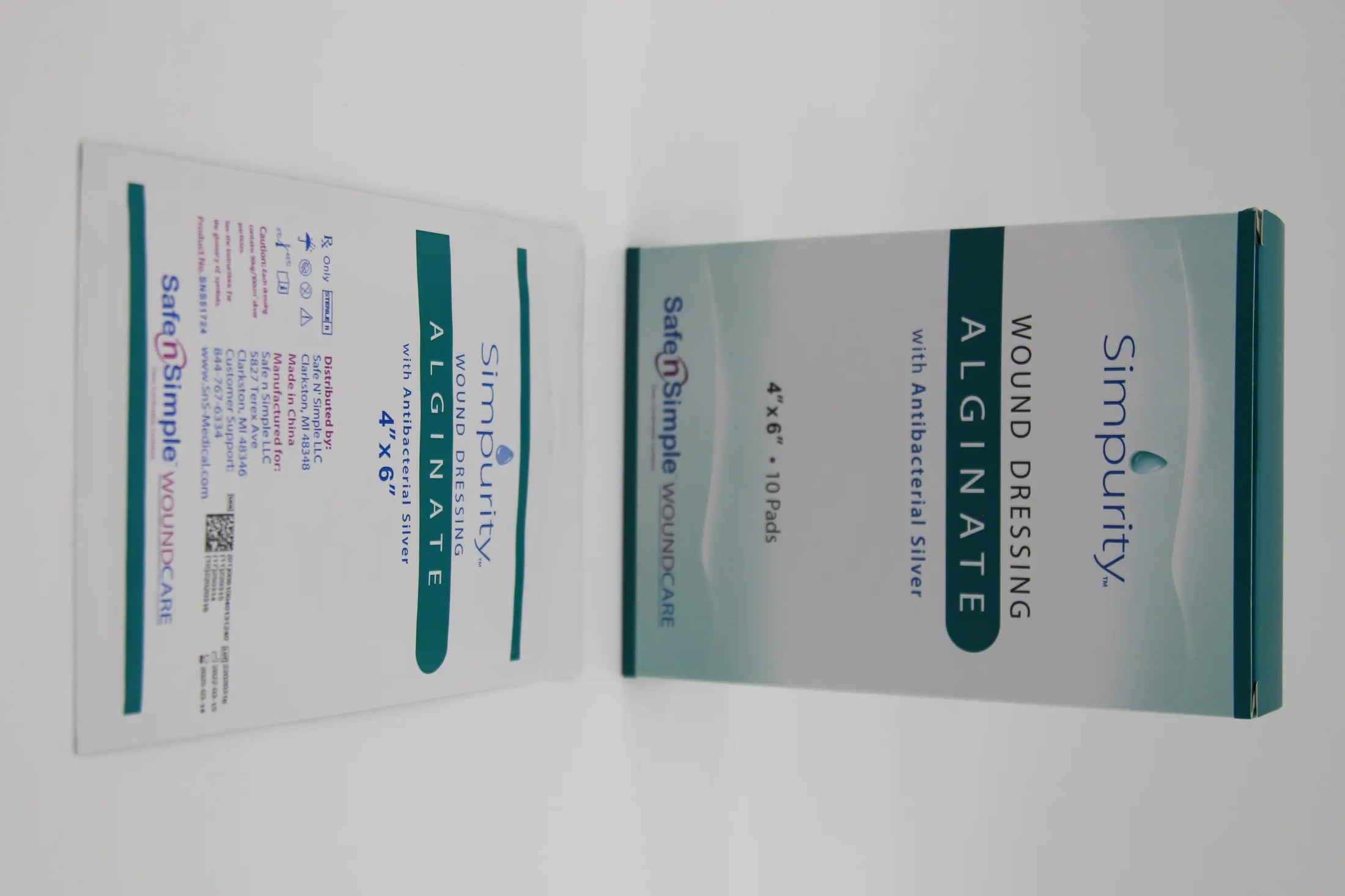 Safe N Simple Silver Calcium Alginate Wound Dressing