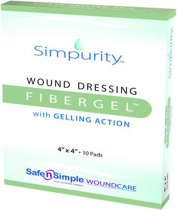 Safe N Simple Fibergel Silver Alginate Wound Dressing