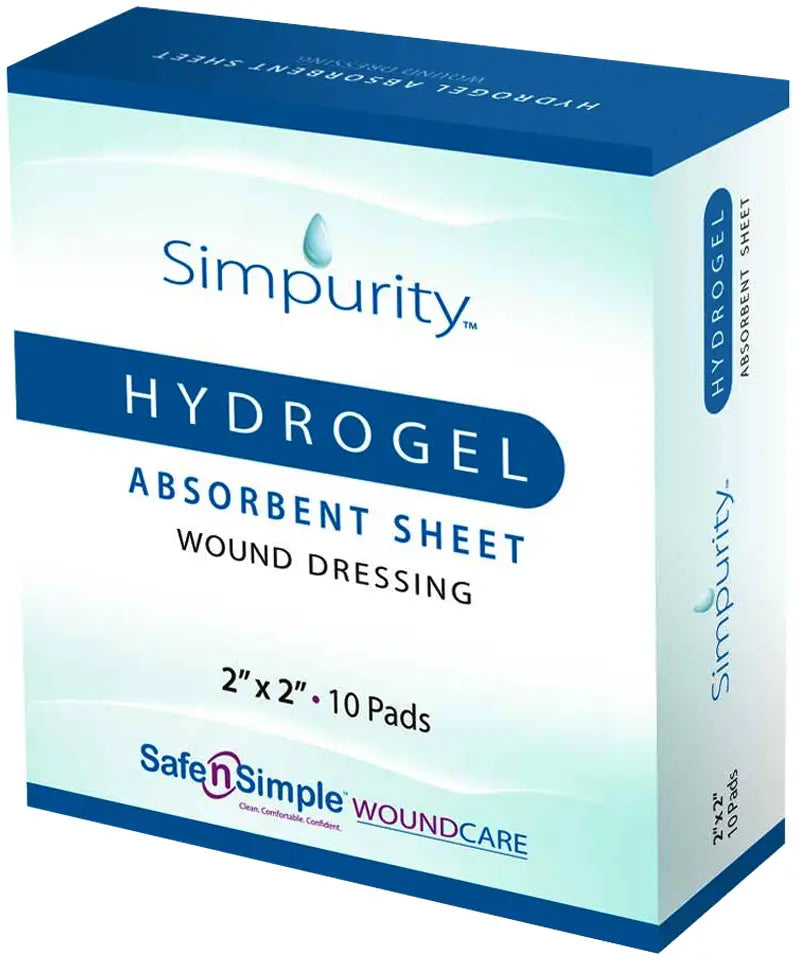 Safe N Simple Hydrogel Dressing 2" x 2"