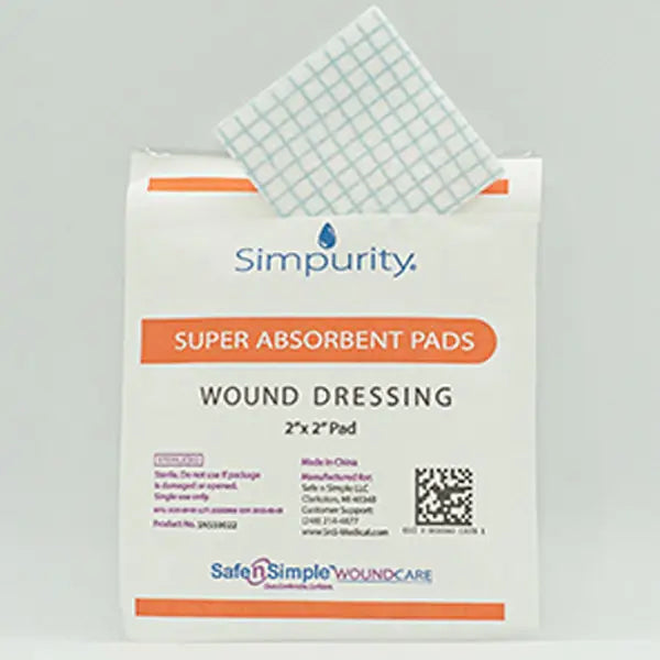 Safe N Simple Super Absorbent Pad Wound Dressing