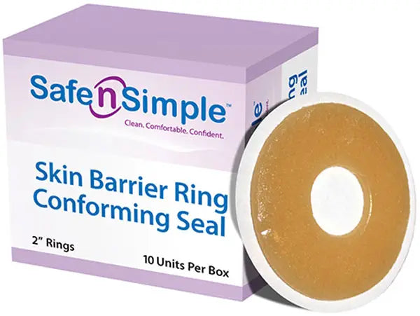 SAFE N SIMPLE 2" Conforming Skin Barrier Rings with Aloe and Zinc Oxide