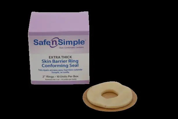 Safe N Simple 2" Conforming Skin Barrier Rings, Extra Thick