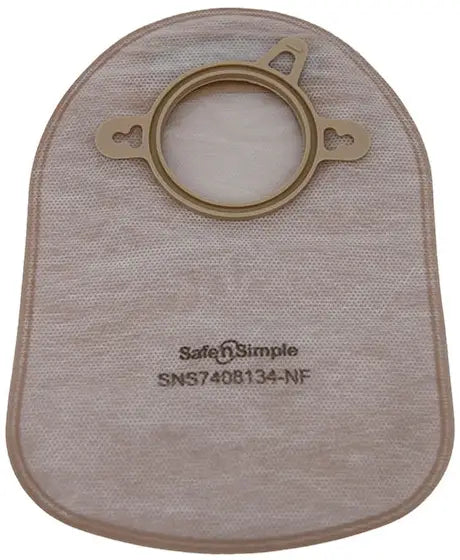Safe N Simple 8" Closed 2-Piece Ostomy Pouch