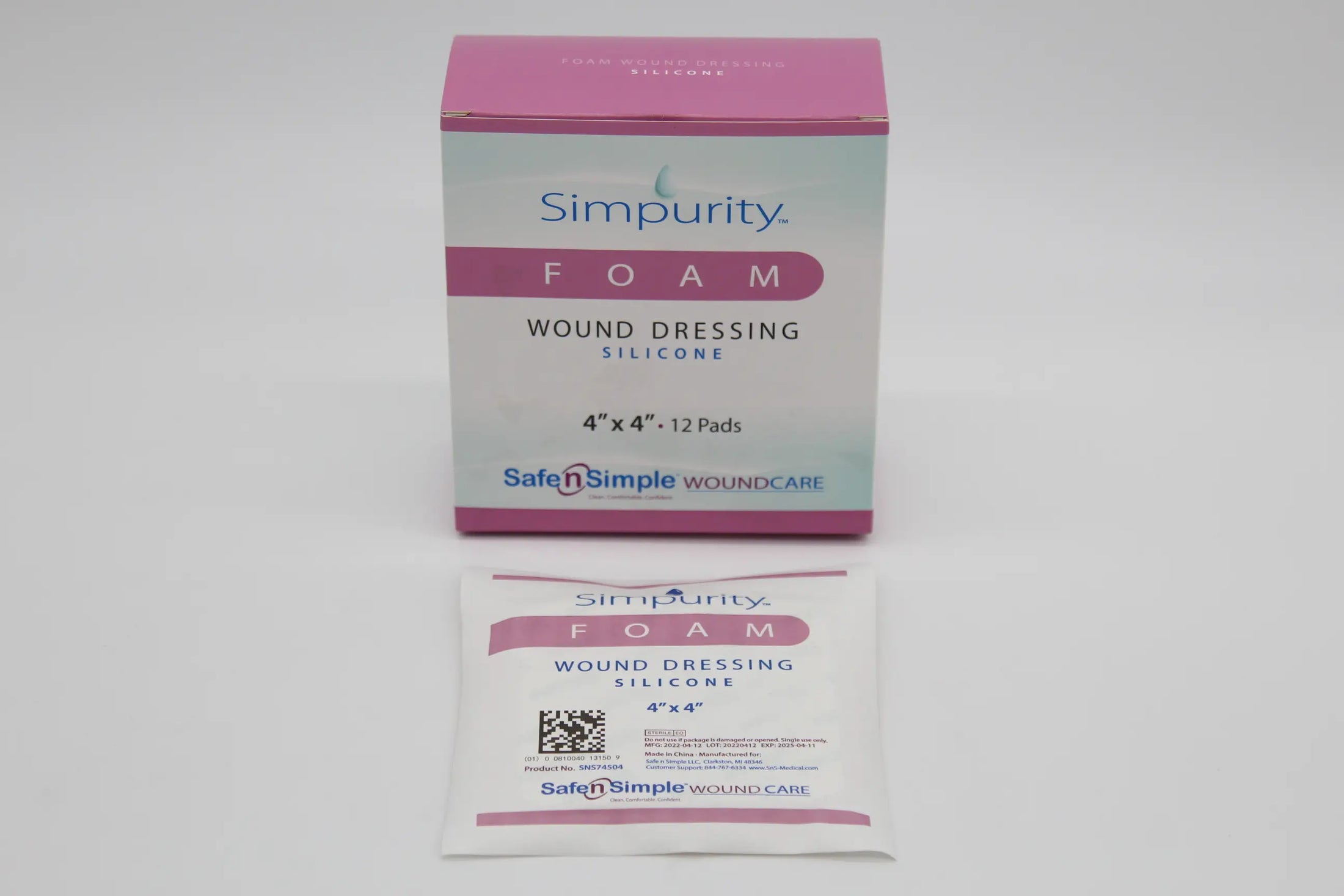 Safe N Simple Simpurity No Border Silicone Foam Dressing