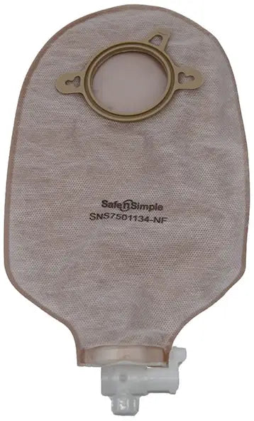 Safe N Simple 2-Piece Ostomy Pouch with Multiple Closure Options