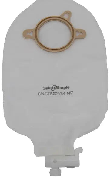 Safe N Simple 2-Piece Ostomy Pouch with Multiple Closure Options
