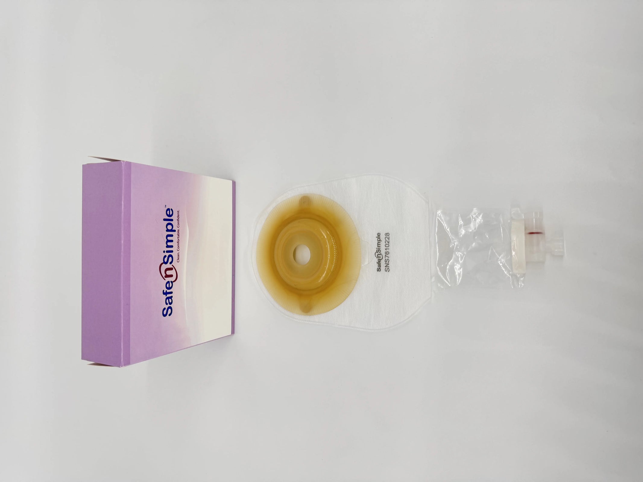 Safe N Simple Urostomy One Piece Pouch with Valve and Belt Tabs