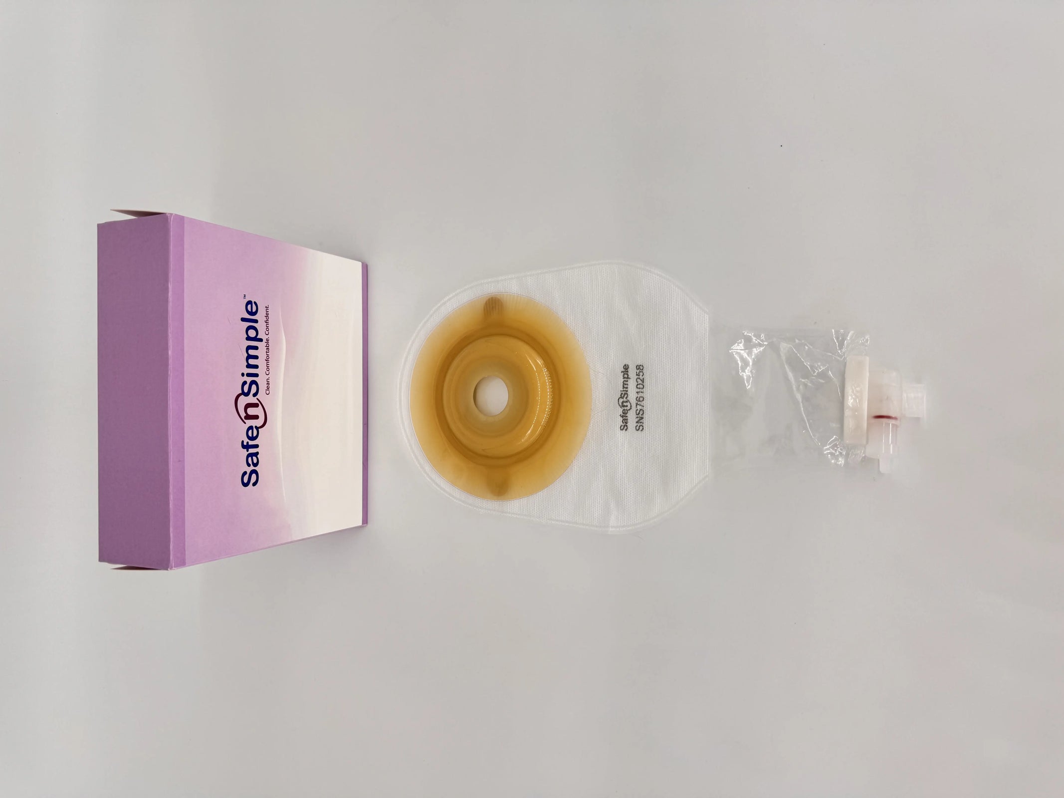 Safe N Simple Urostomy One Piece Pouch with Valve and Belt Tabs