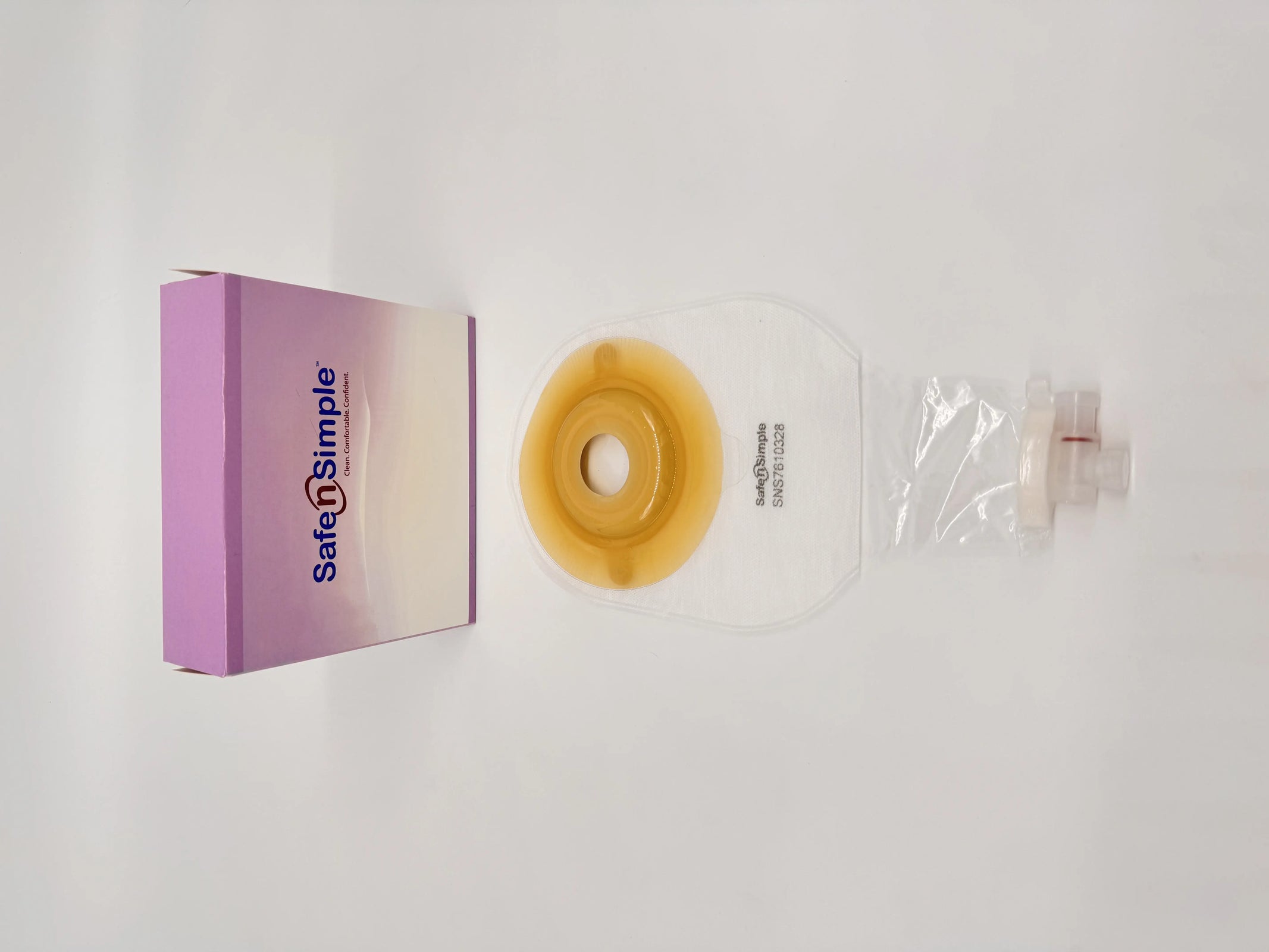 Safe N Simple Urostomy One Piece Pouch with Valve and Belt Tabs