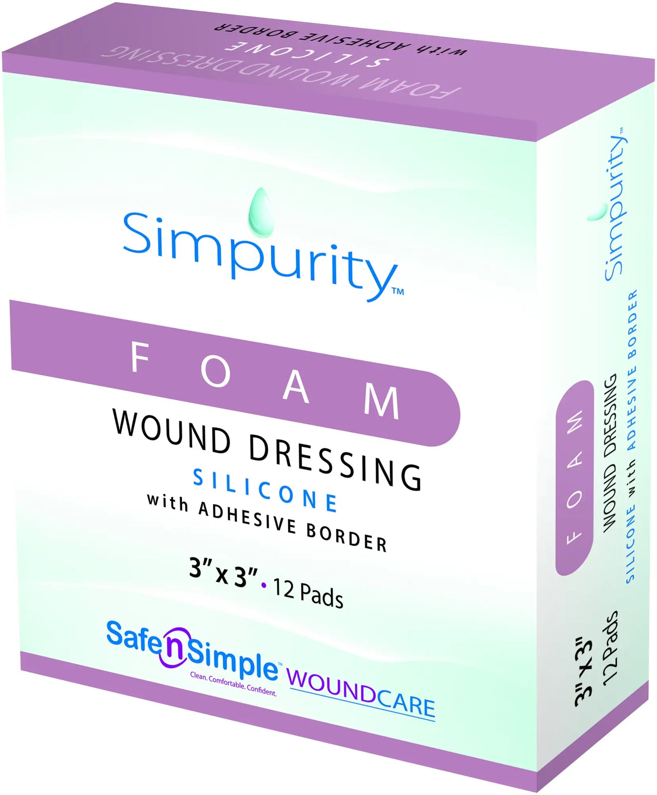 Safe N Simple Foam Wound Dressing Bordered Silicone