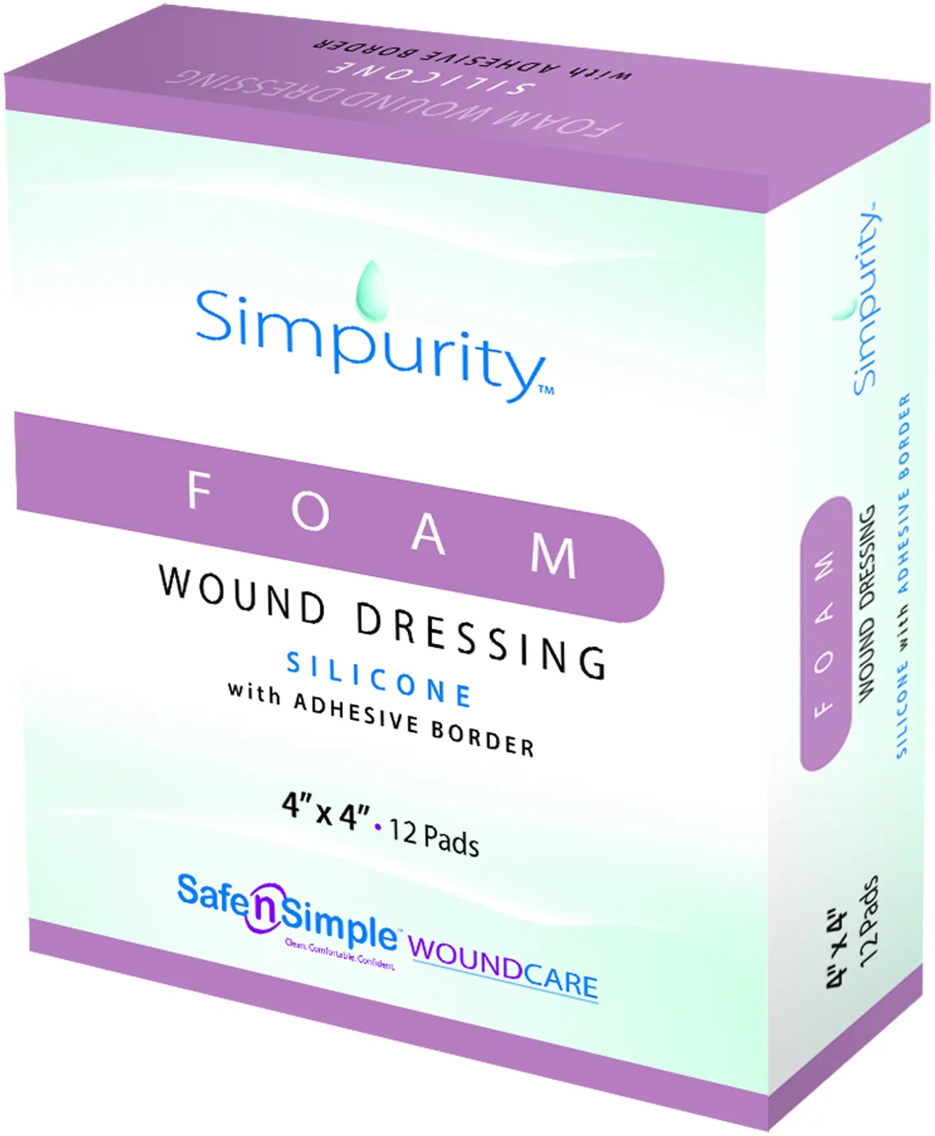 Safe N Simple Foam Wound Dressing Bordered Silicone