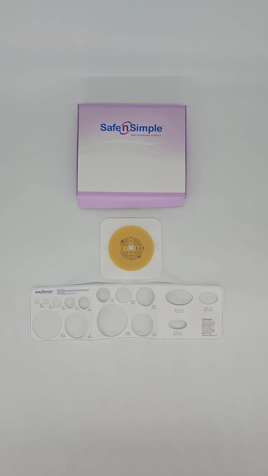 Safe N Simple 2-Piece Ostomy Wafer