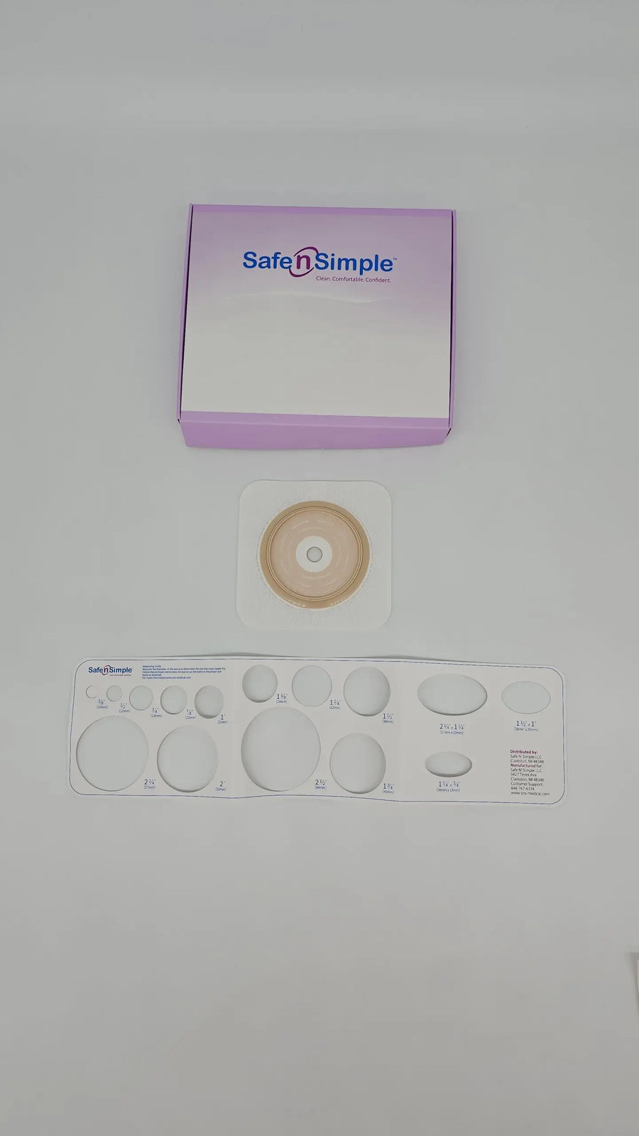 Safe N Simple 2-Piece Ostomy Wafer