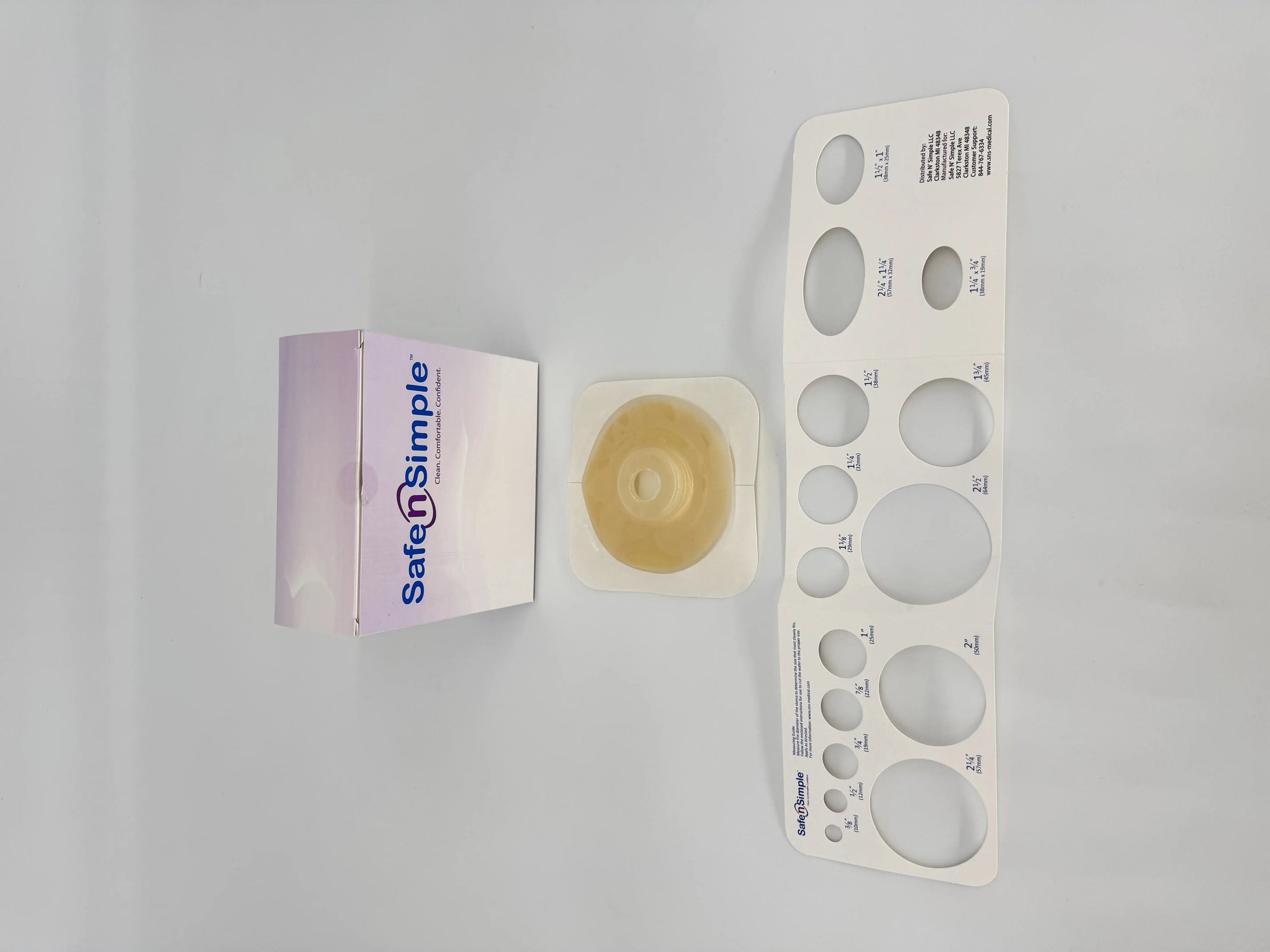 Safe N Simple 2-Piece Ostomy Wafer