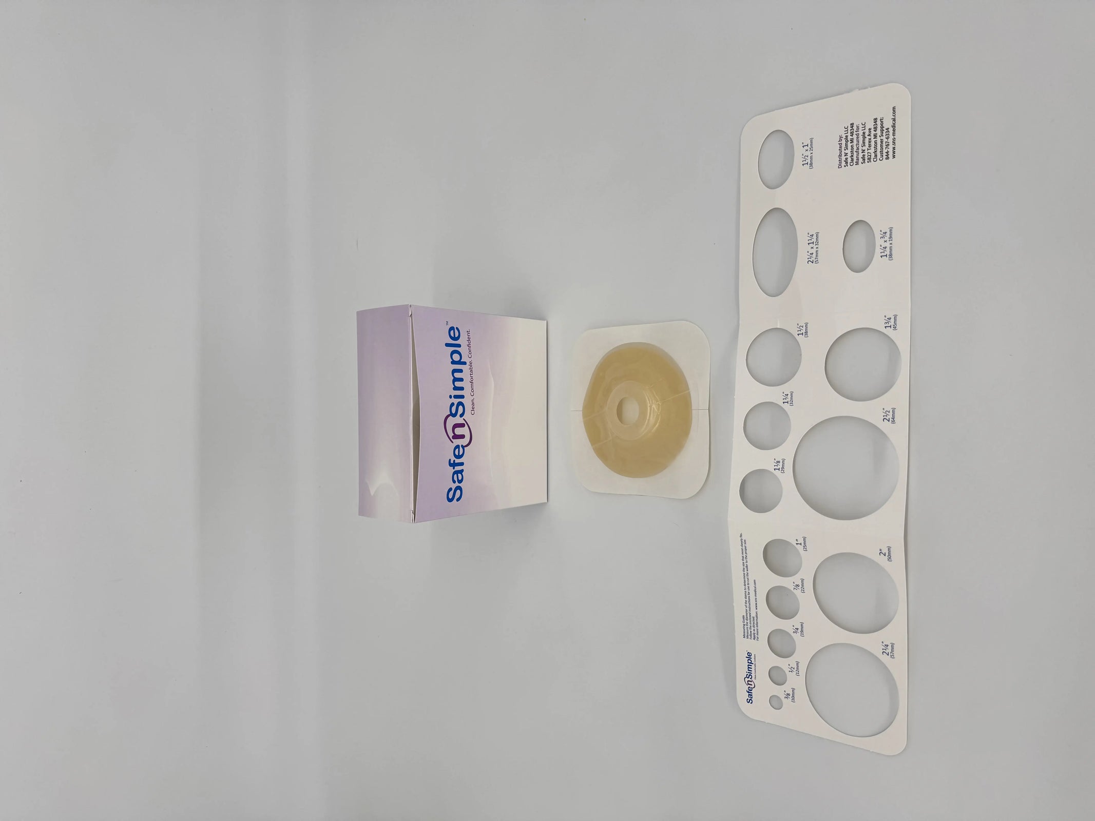 Safe N Simple 2-Piece Ostomy Wafer