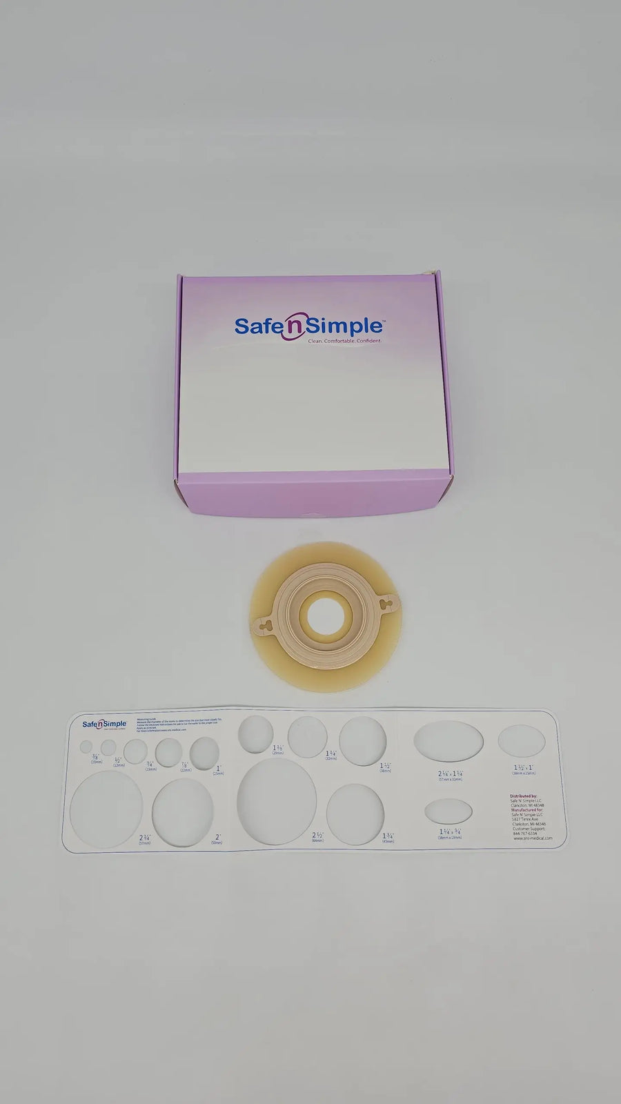 Safe N Simple 2-Piece Ostomy Wafer
