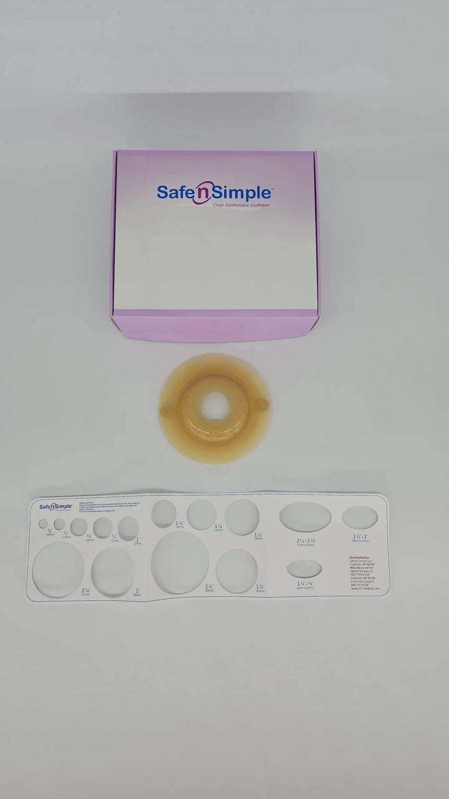 Safe N Simple 2-Piece Ostomy Wafer