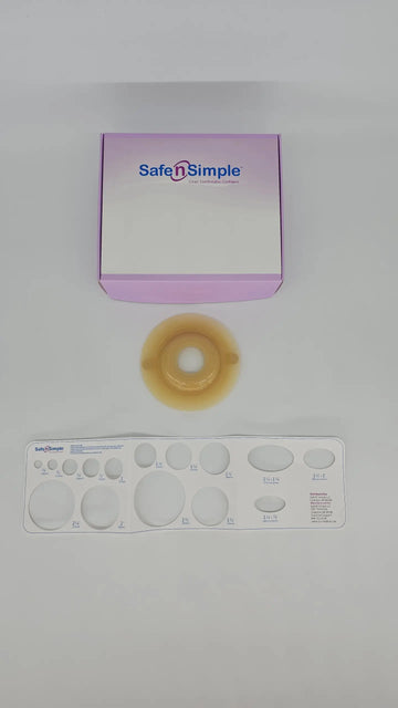 Safe N Simple 2-Piece Ostomy Wafer