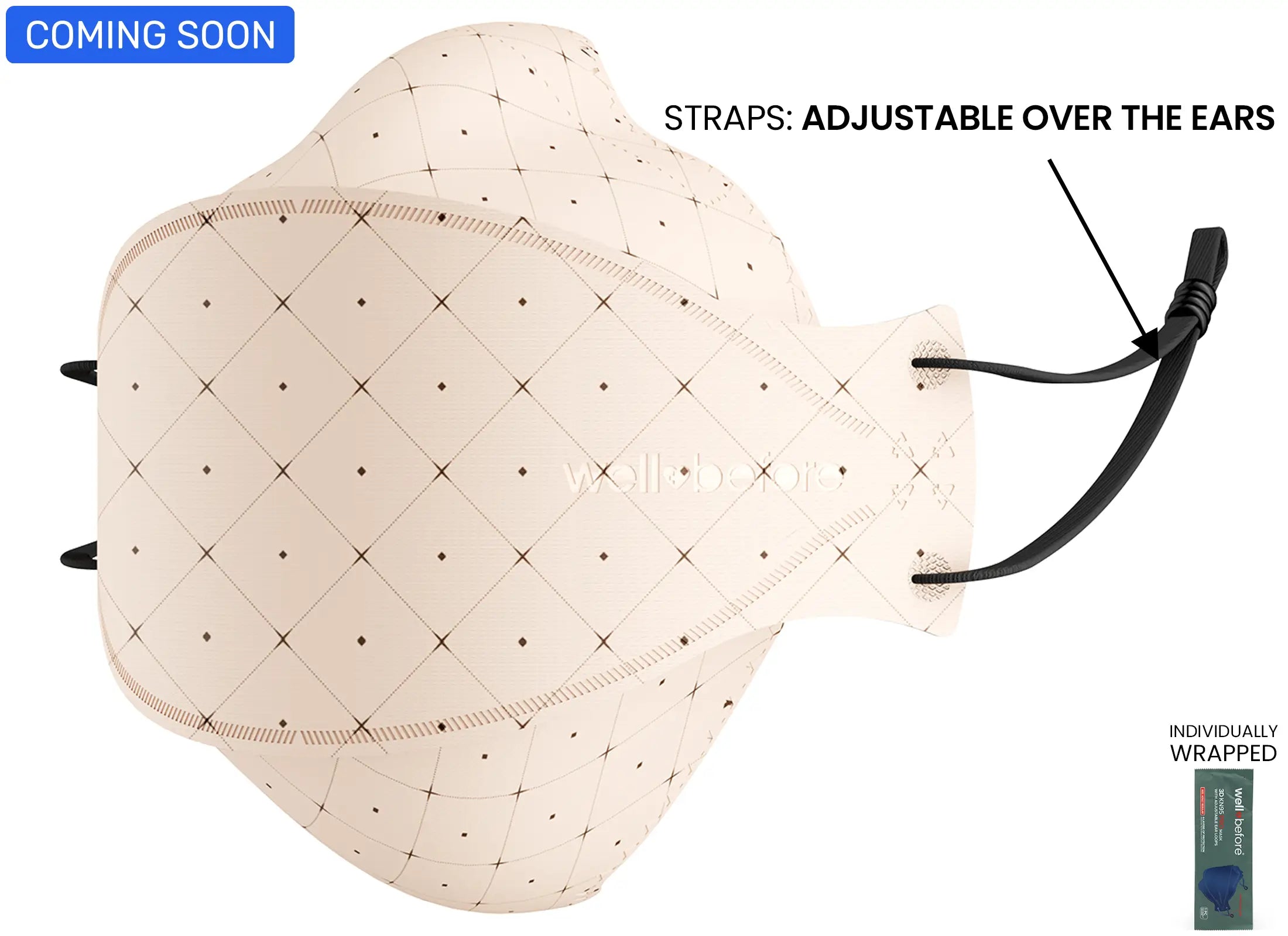 KN95 3D Pro Face Mask | Premium 3D Fit, Anti-fogging, Adjustable Ear Loops - Bag of 10