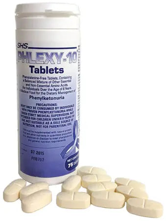 Nutricia Phlexy-10 Phenylalanine-Free Medical Food Tablets, 75 Tablets