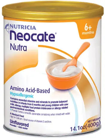 Neocate Spoon Unflavored Hypoallergenic Amino Acid-Based Powder, 14.1 oz
