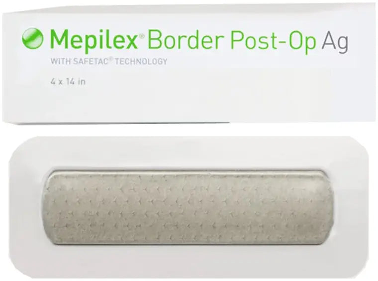 Molnlycke Mepilex Border Post-Op Ag Antimicrobial Foam Dressing