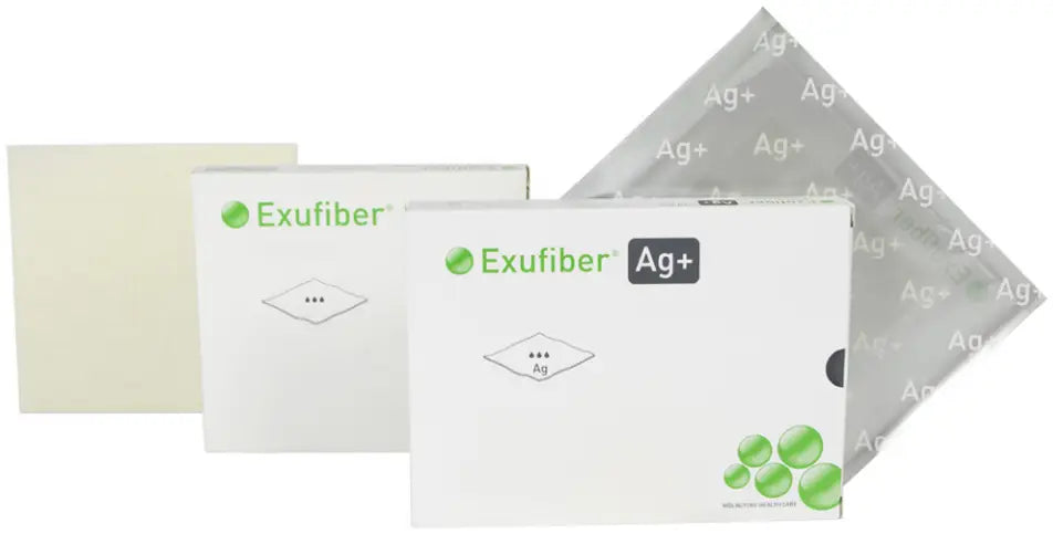 Molnlycke Health Care Exufiber Ag+ Antimicrobial Gelling Fiber Dressing 0.8 in x 17.7 in