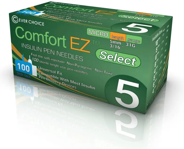 Simple Diagnostics Clever Choice Comfort EZ Select Insulin Pen Needles