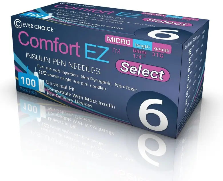 Simple Diagnostics Clever Choice Comfort EZ Select Insulin Pen Needles