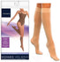 Sigvaris Sheer Fashion Women's Calf-High Compression Stockings, 15-20 mmHg, Size C