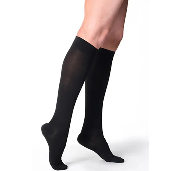 SIGVARIS Essential Cotton Calf Compression Stockings