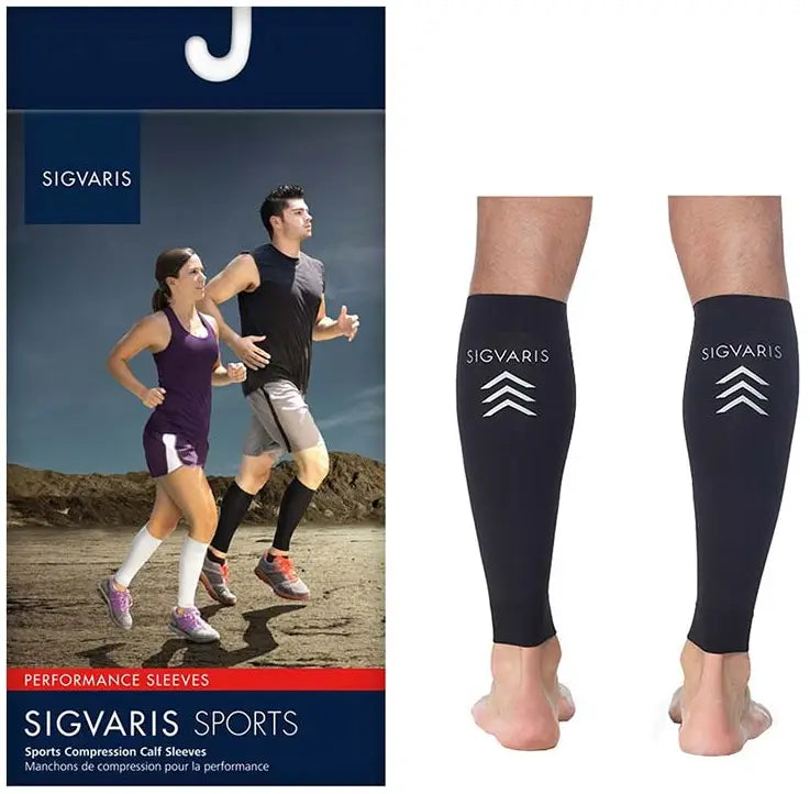 Sigvaris Performance Calf Sleeve 20-30 mmHg Large Black