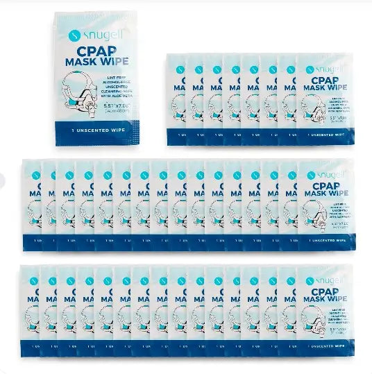 Snugell Citrus Unscented CPAP Mask Wipes, 40 Count