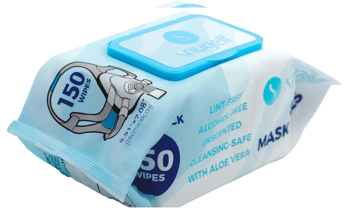Snugell Unscented CPAP Mask Wipes