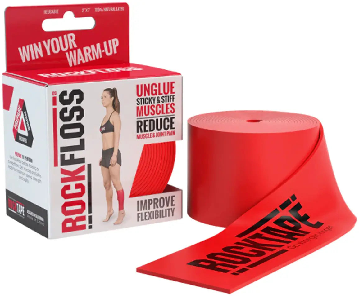 Implus Footcare RockFloss Latex Muscle Floss Band, 2" x 7'