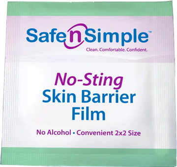 Safe N Simple Alcohol Free No Sting Skin Barrier Wipes 2.4