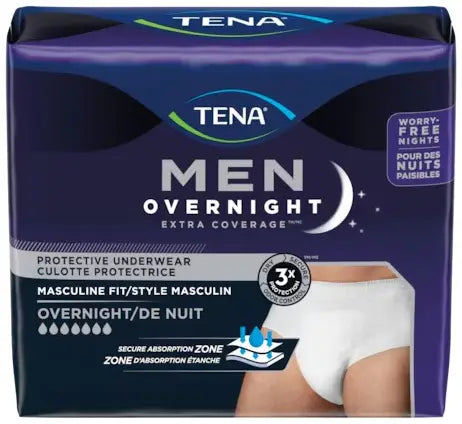 TENA Men's Overnight Underwear