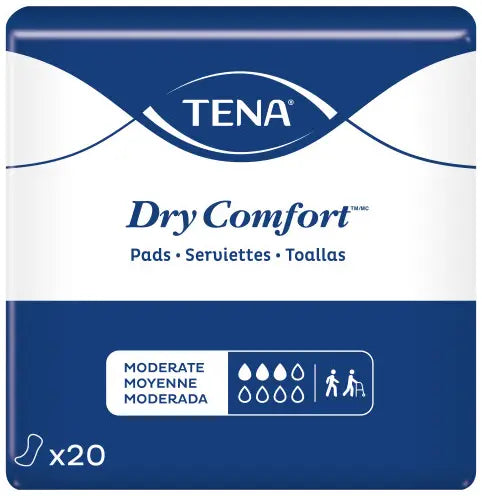 TENA Dry Comfort Moderate Absorbency Incontinence Pads