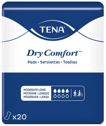 TENA Dry Comfort Moderate Long Pad for Incontinence Protection