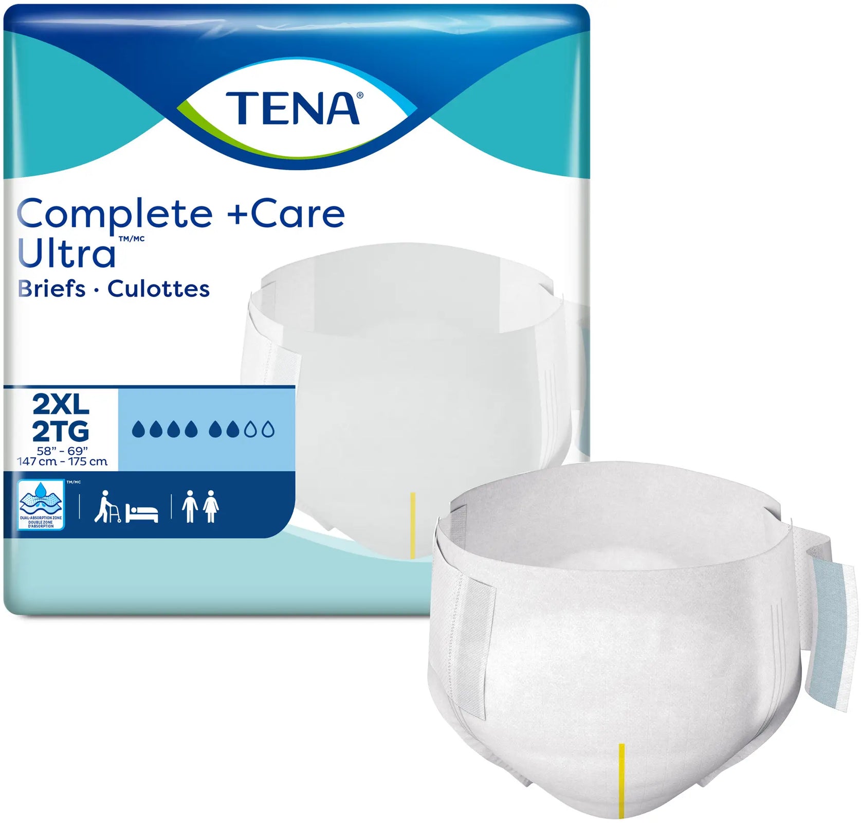 TENA Complete Ultra Brief Incontinence Undergarments