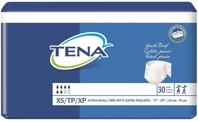 TENA ProSkin Plus XS Youth Brief 17 Inch