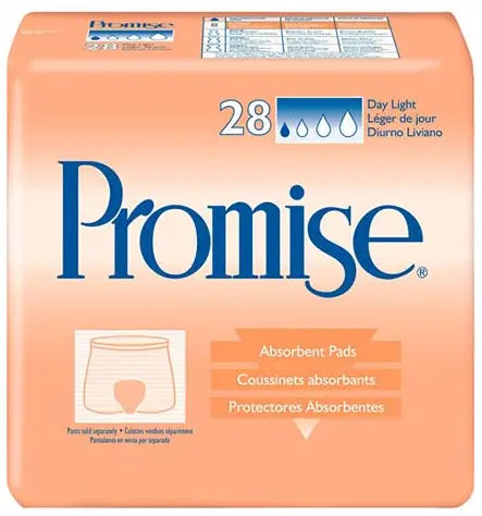 TENA Promise Light Absorbency Day Pad, 16" Long