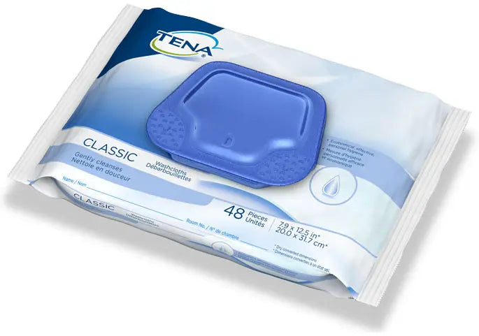 TENA Classic Washcloth Incontinence Wipes